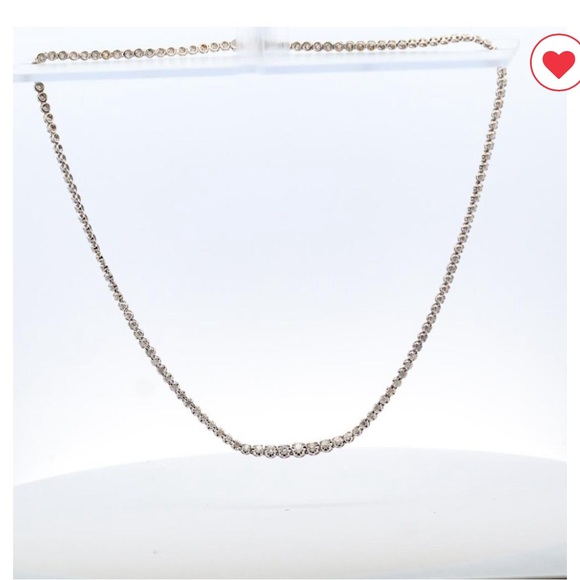 Jewelry - 14KWG 3CT DIAMOND TENNIS NECKLACE